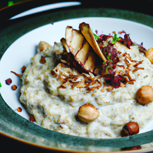 Risotto crémeux aux cèpes et éclats de noisettes