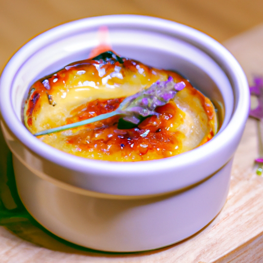 Crème brûlée à la lavande et miel d'acacia
