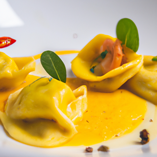 Raviolis de crevettes à la citronnelle et sauce pimentée
