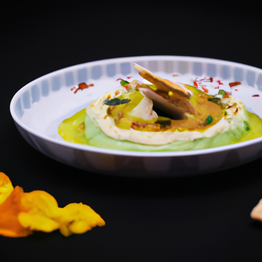 Purée de pois chiches rôtis aux épices