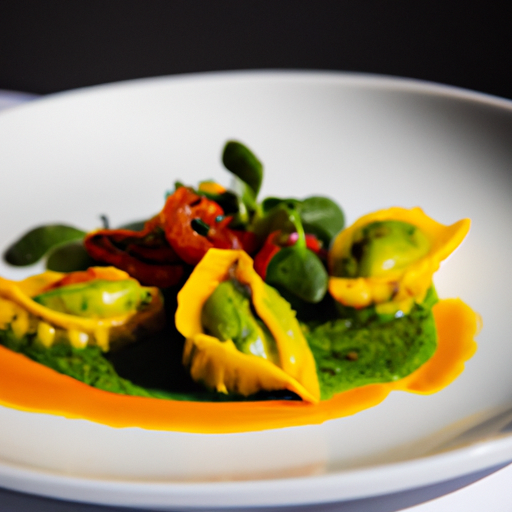 Raviolis croustillants au pesto de tomates séchées