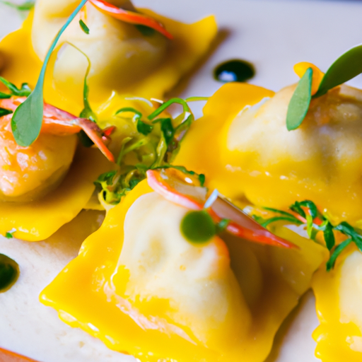 Raviolis croustillants aux crevettes et à la coriandre