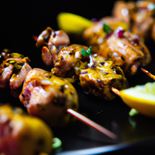 Brochettes de poulet glacées à la sauce hoisin