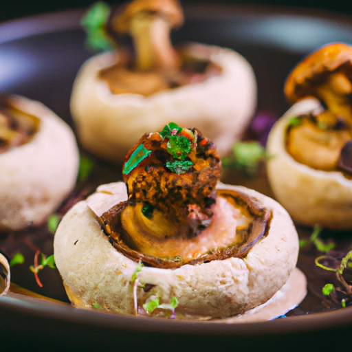 Bouchées croustillantes de polenta aux champignons sauvages