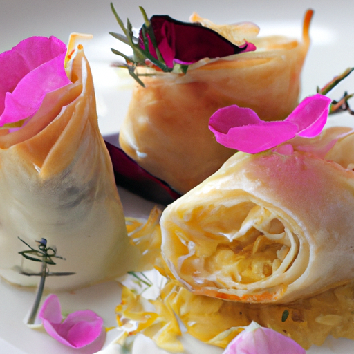 Roses feuilletées au citron et à la lavande