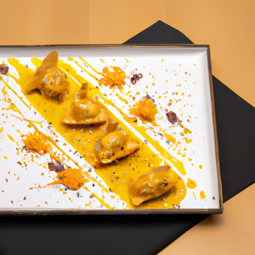 Raviolis croustillants au potiron et amandes effilées