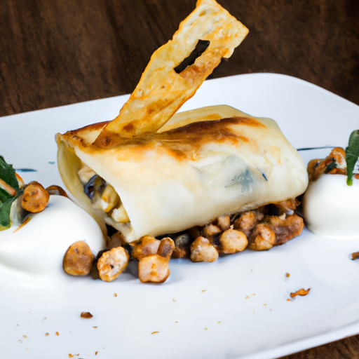 Cannelloni croustillants aux champignons des bois