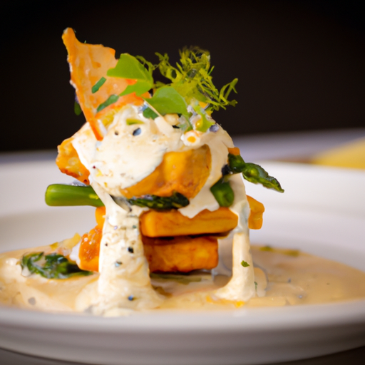 Croustillant de saumon à la crème de fenouil
