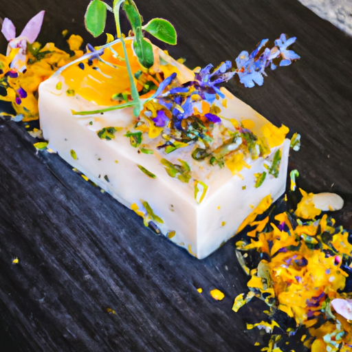 Carrés au citron et à la lavande