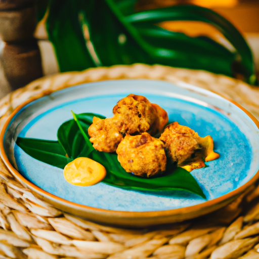 Boulettes de patate douce au curry et noix de coco