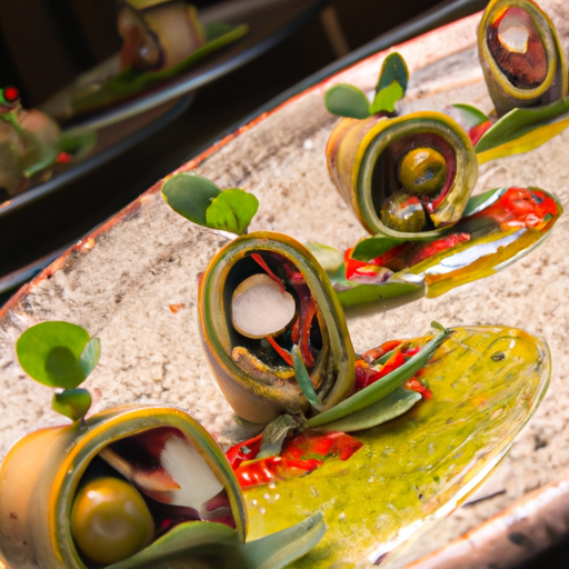 Roulés de courgettes farcis aux tomates séchées et aux olives