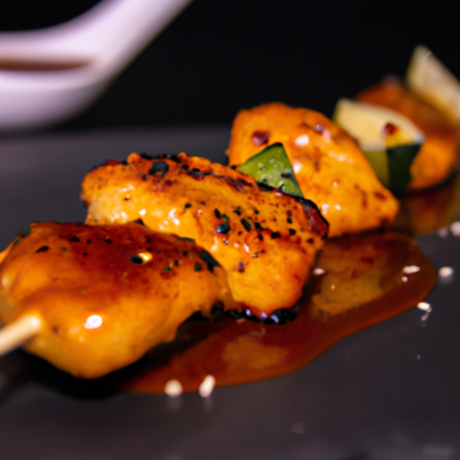 Brochettes de poulet teriyaki au sésame