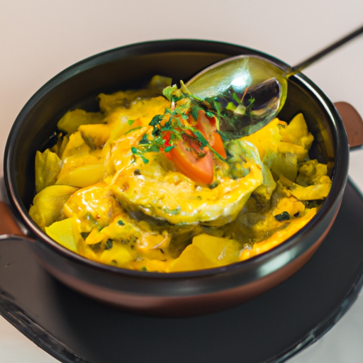 Cassolette de patates douces au tofu croustillant