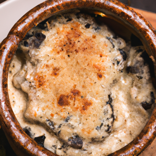 Cassolette de champignons des bois à la crème de truffe