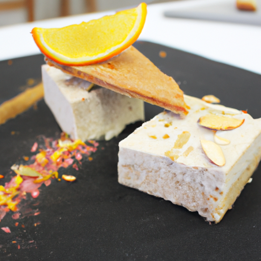 Carrés fondants au citron et au romarin