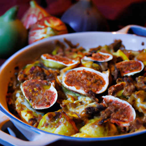 Cassolette de patates douces aux figues rôties