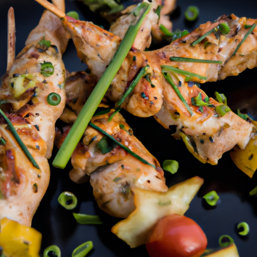 Brochettes de poulet marinées à la citronnelle