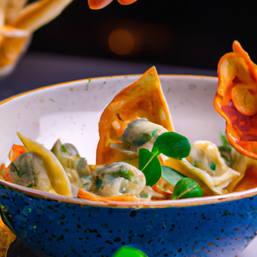 Raviolis croustillants à la crevette et à la citronnelle