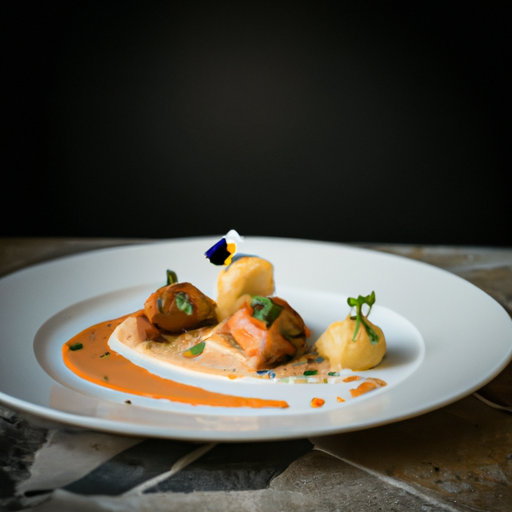 Raviolis croustillants au canard confit et sauce aux airelles