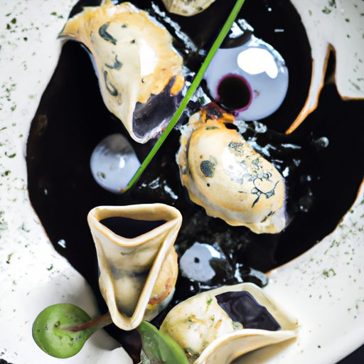 Raviolis croustillants à la truffe noire