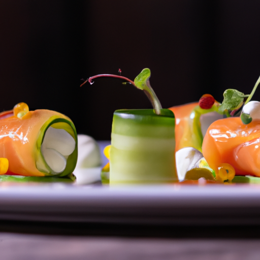 Roulés de saumon fumé à la mousse d'avocat et aux graines de pavot