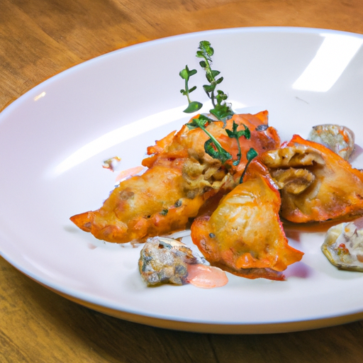 Raviolis croustillants aux patates douces et noix de pécan