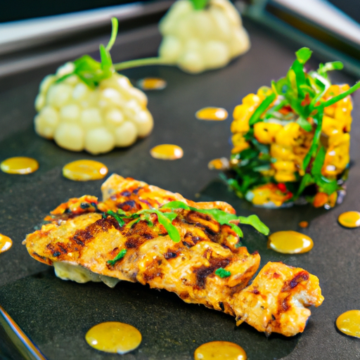Poulet croustillant à la noix de coco et sauce mangue-avocat