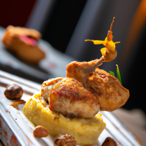 Poulet croustillant au miel et aux noix de pécan