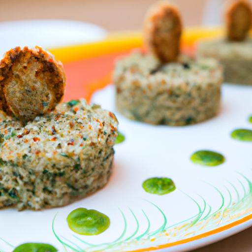 Bouchées de quinoa au pesto de fanes de carottes