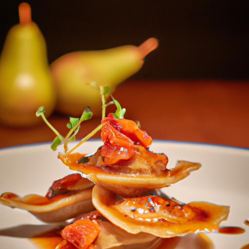 Ravioles croustillantes au confit de canard et figues