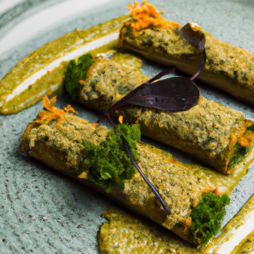 Cannelloni croustillants au pesto de kale