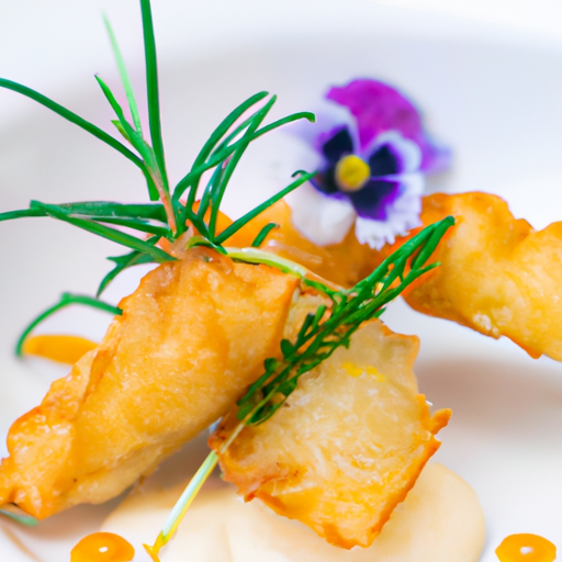 Pommes de terre en fleur croustillantes
