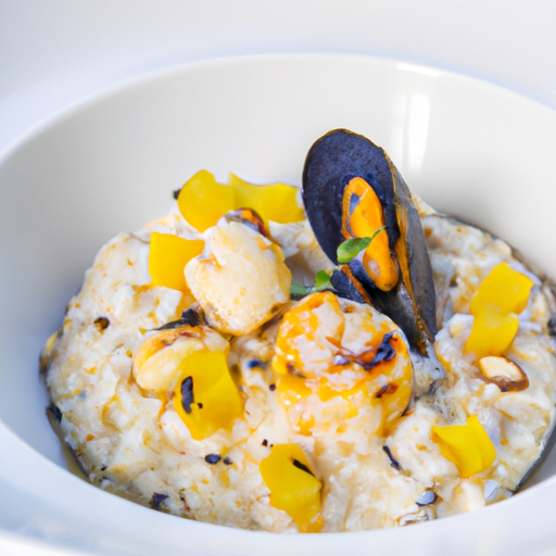 Riz safrané aux fruits de mer et noix de coco