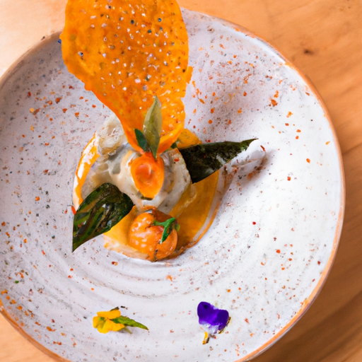 Ravioles de homard et safran