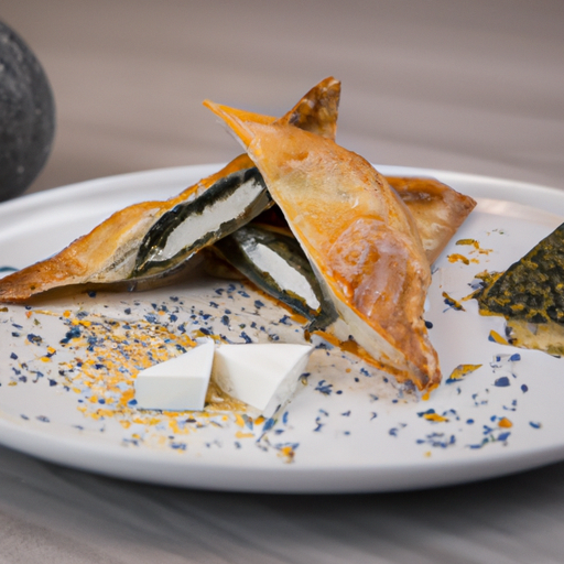 Feuilleté au zaatar et fromage de chèvre