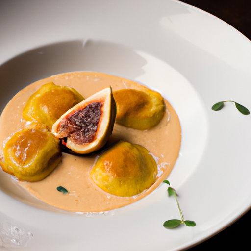 Ravioles croustillantes aux figues confites