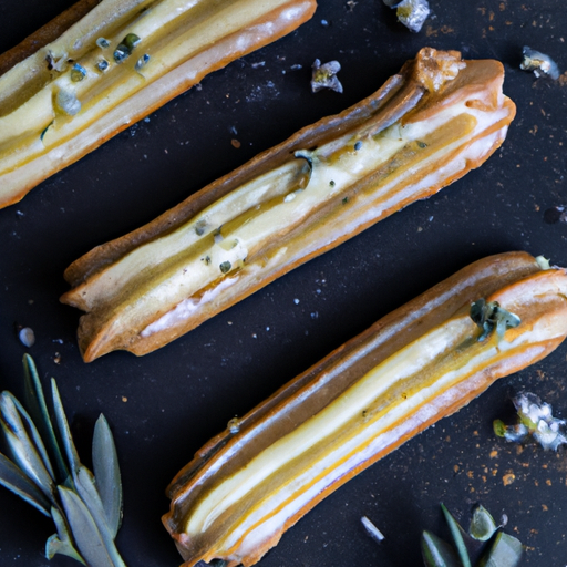 Éclairs au citron et au romarin