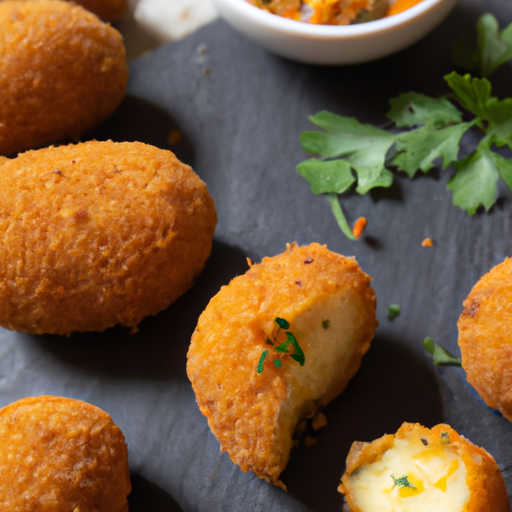 Croquettes de patate douce au cumin et à la coriandre