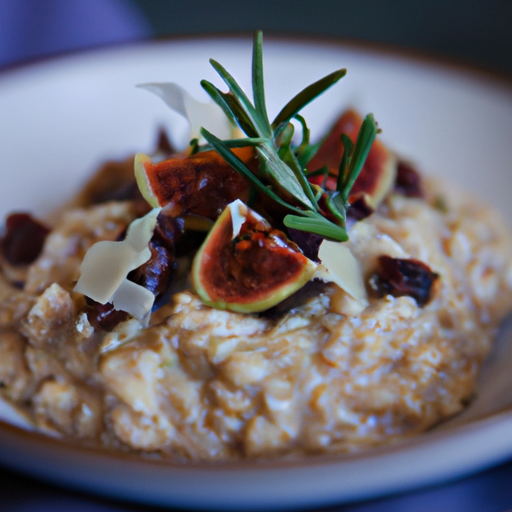 Risotto aux figues et au gorgonzola