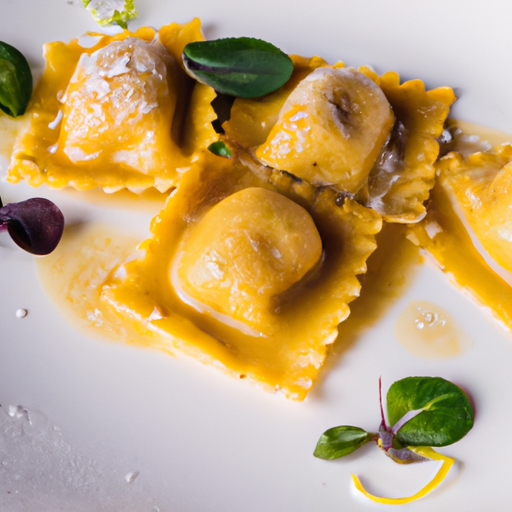 Raviolis croustillants à la truffe et parmesan