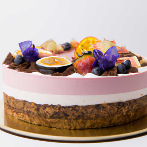 Gâteau surprise aux fruits exotiques