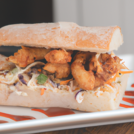 Sandwich de poulet croustillant à la sauce barbecue et coleslaw