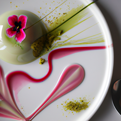 Panna Cotta au thé matcha et coulis d'hibiscus
