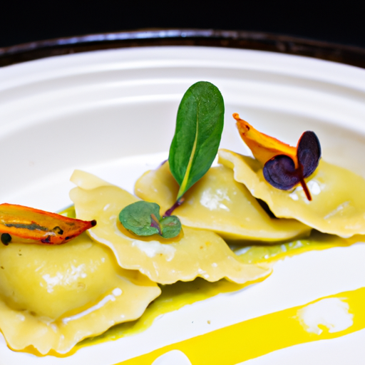 Raviolis croustillants aux champignons sauvages