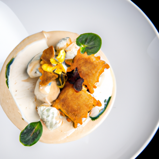 Raviolis croustillants aux champignons sauvages