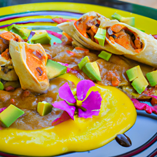 Enchiladas au canard confit et salsa mangue-avocat