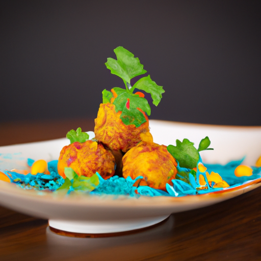 Boulettes de lentilles aux épices douces et sauce à l'orange