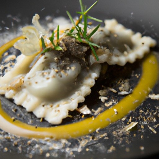 Raviolis croustillants à la truffe noire