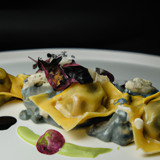 Raviolis croustillants à la truffe noire