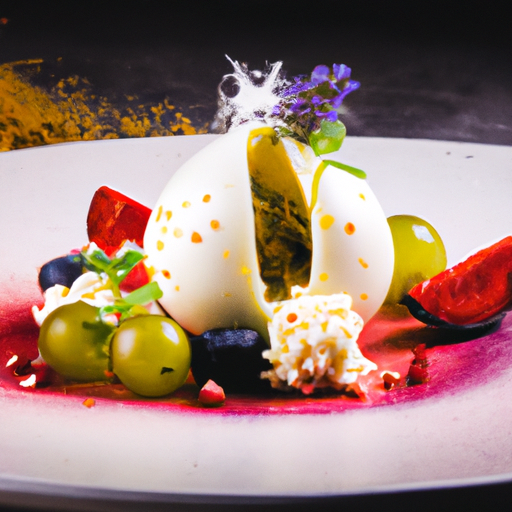 Dôme glacé aux fruits exotiques